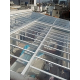 cobertura de terraço em policarbonato Largo do Machado